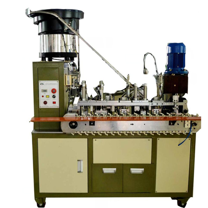 AM203-F Automatic European plug crimping machine for round cable